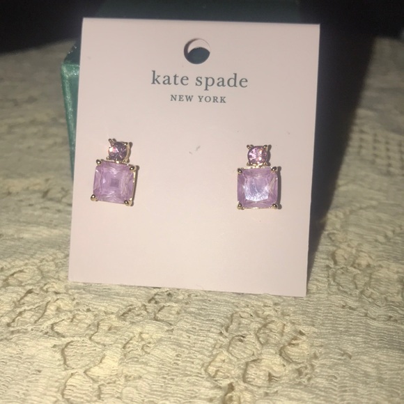 Kate Spade New York Flying Colors pierced earrings. NWT Lilac and pink